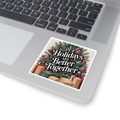 Holiday-Themed Kiss-Cut Stickers, Cheerful Décor, Gift Accessories, Laptop [...] - Thumbnail 2