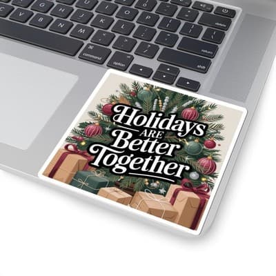Holiday-Themed Kiss-Cut Stickers, Cheerful Décor, Gift Accessories, Laptop [...] - Thumbnail 2