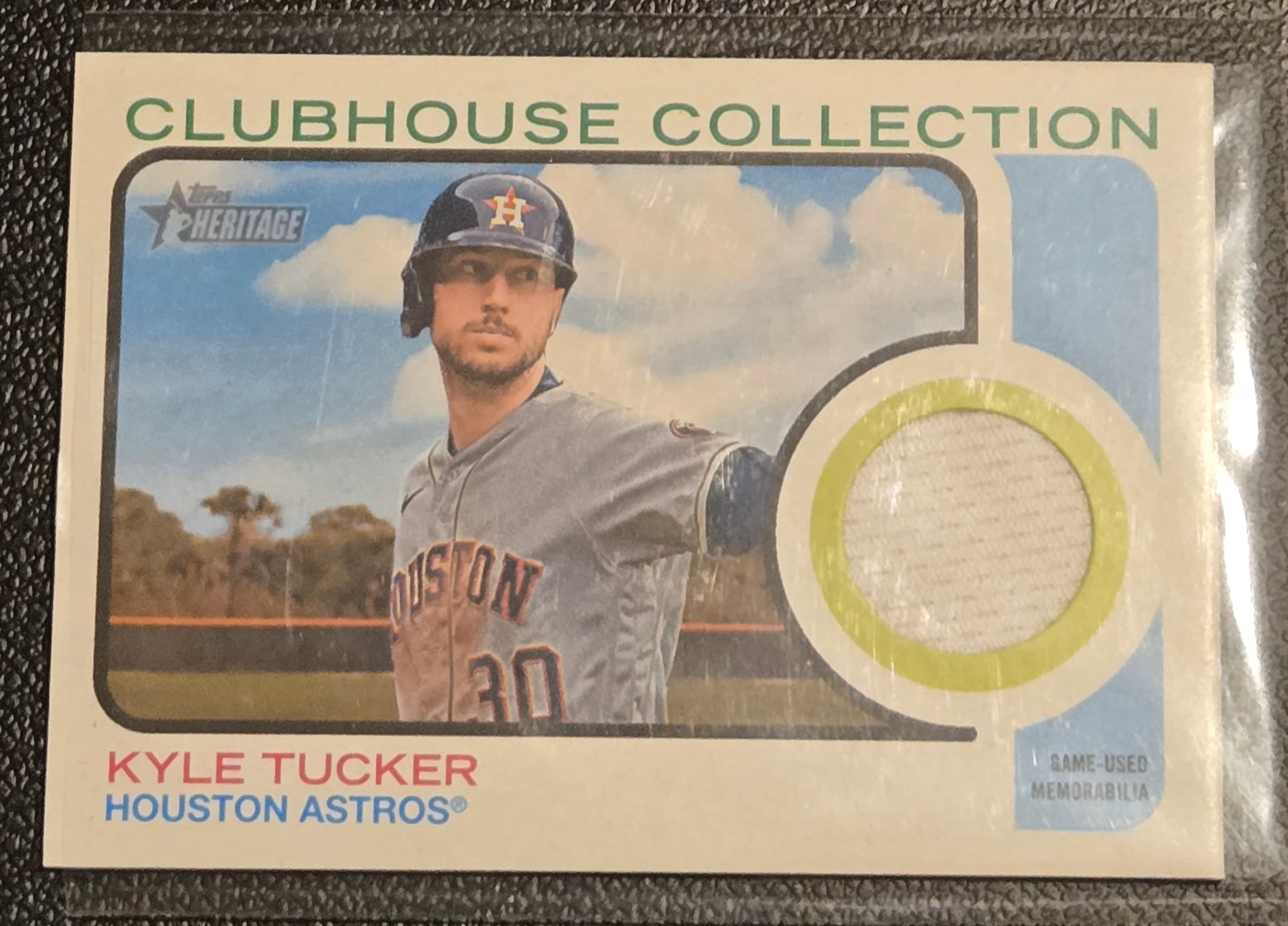 2022 Topps Heritage #CCR-KT Kyle Tucker Clubhouse Collection Relics High Number - Image 1