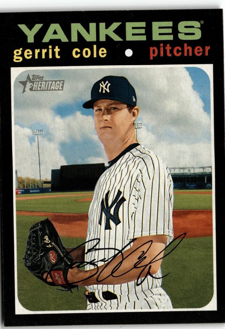 2020 Topps Heritage #367 Gerrit Cole - Image 1