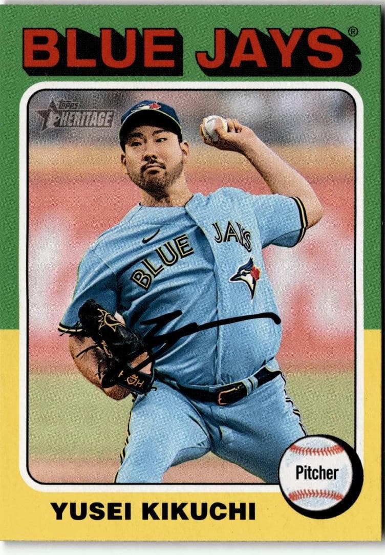 2024 Topps Heritage #433 Yusei Kikuchi - Image 1