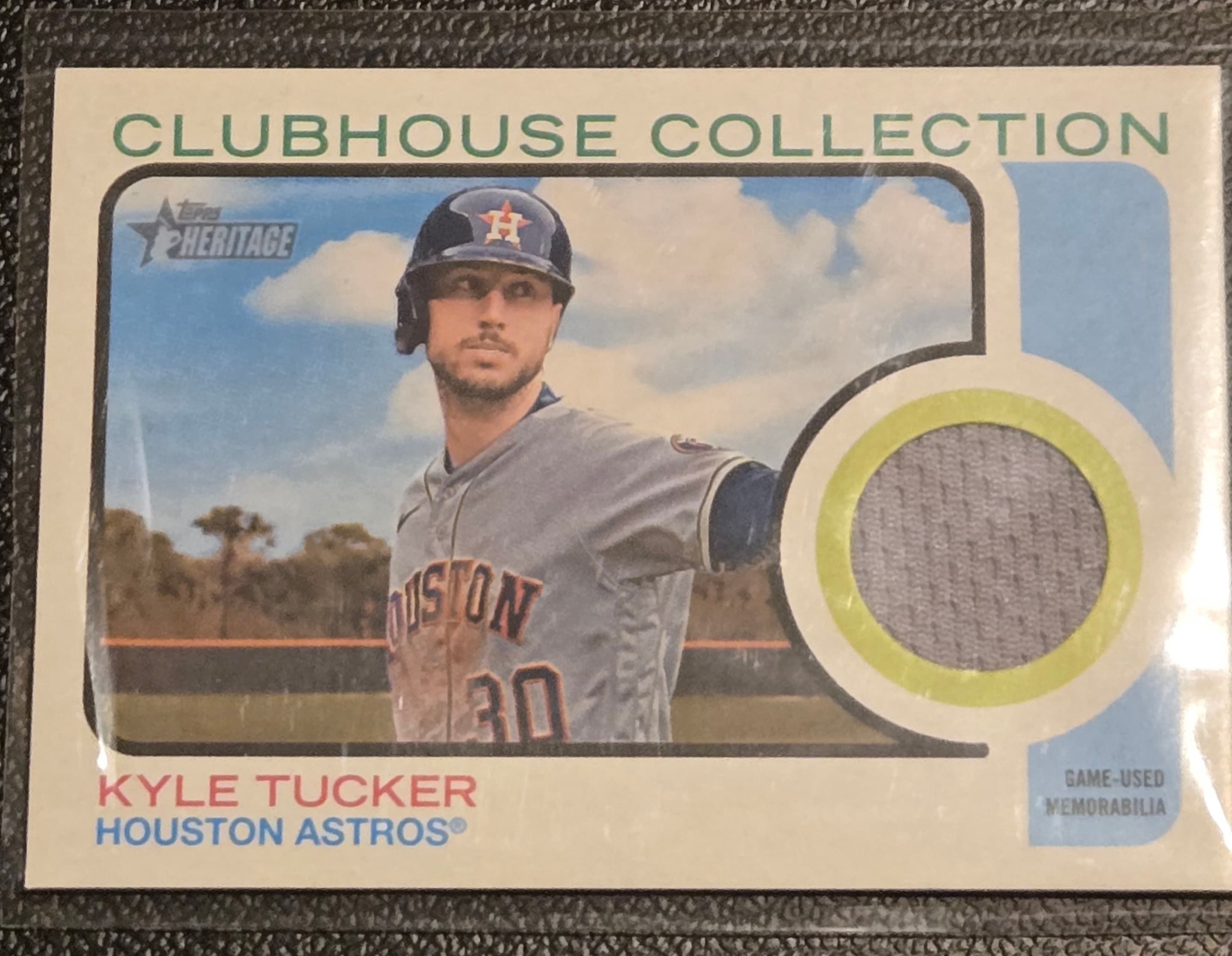 2022 Topps Heritage #CCR-KT Kyle Tucker Clubhouse Collection Relics High Number - Image 1