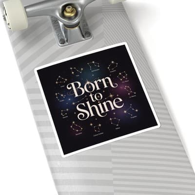 Born to Shine Astrology Stickers, Zodiac Decor, Gift for Astrologers, [...] - Thumbnail 2