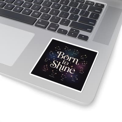 Born to Shine Astrology Stickers, Zodiac Decor, Gift for Astrologers, [...] - Thumbnail 2