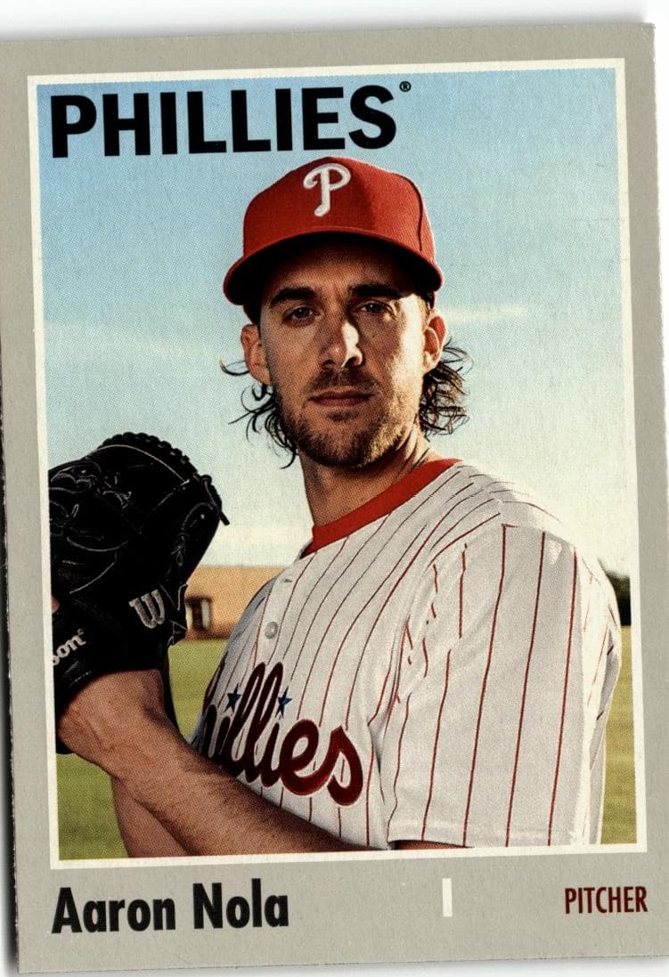 2024 Topps Archives #184 Aaron Nola - Image 1
