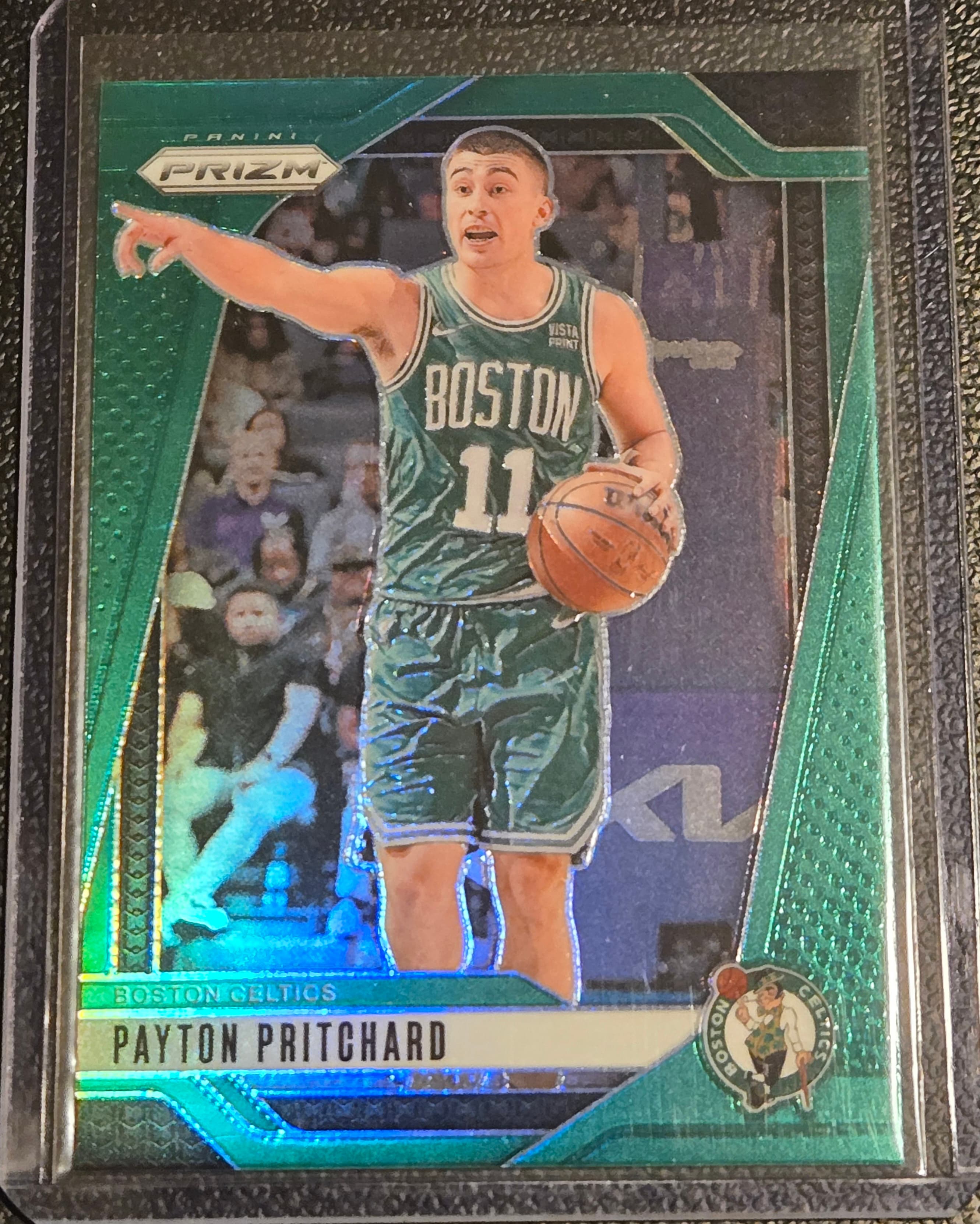 2024-25 Panini Prizm #46 Payton Pritchard Prizms Green - Image 1