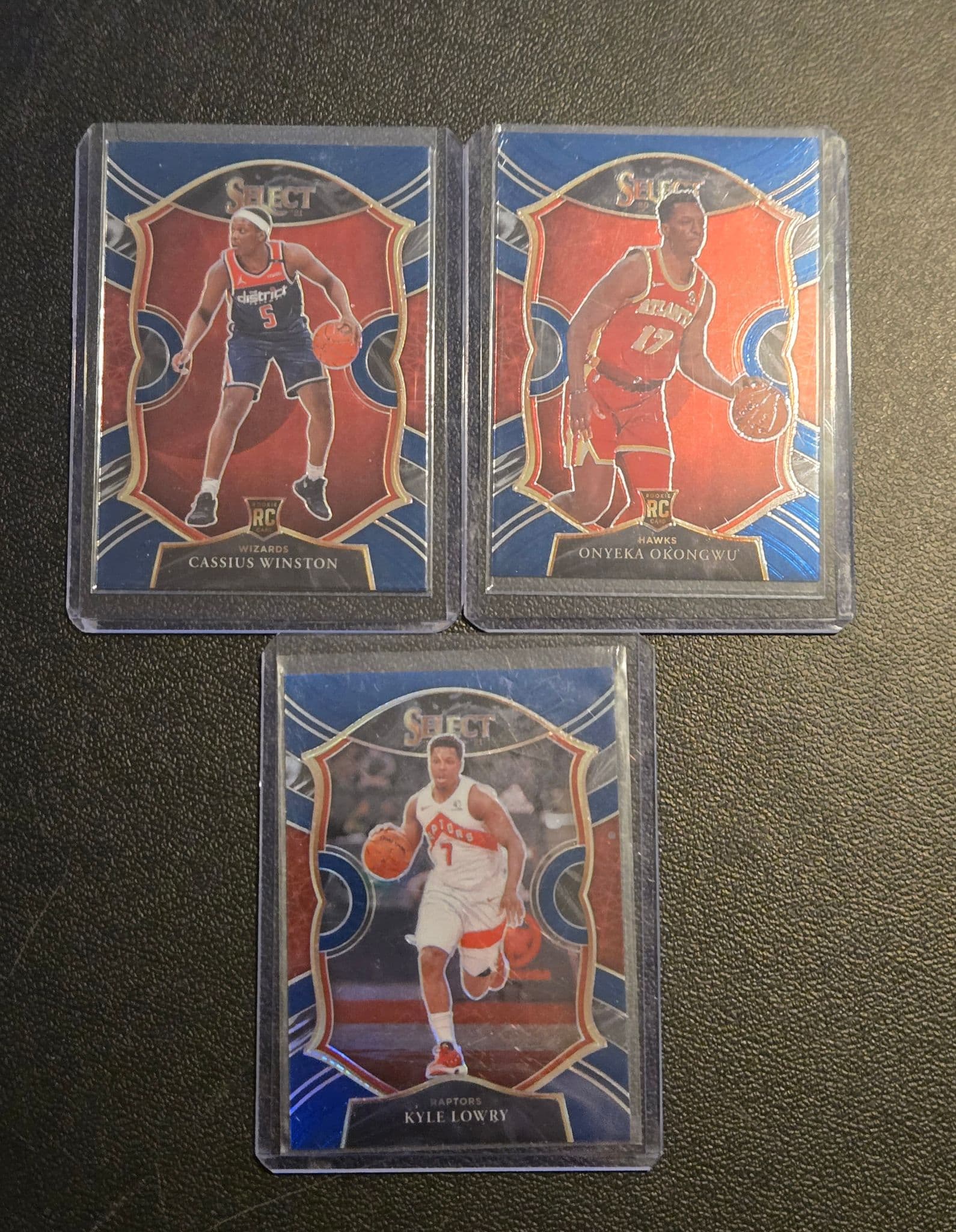 2020-21 Panini Select Basketball Cassius Winston RC Onyeka Okongwu RC Kyle Lowry - Image 1