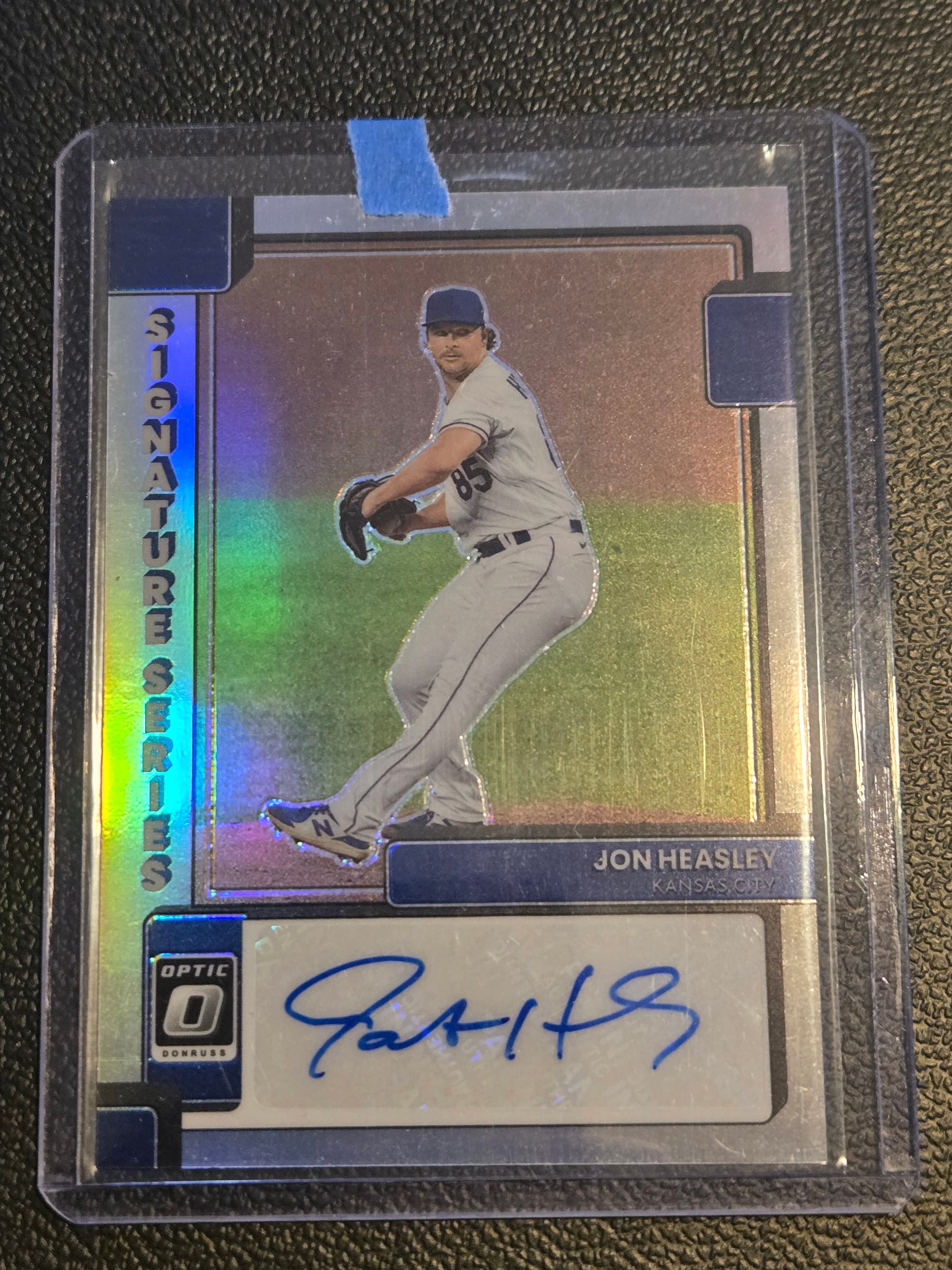2022 Donruss Optic #SIGS-JH Jon Heasley Signature Series Holo Prizm - Image 1