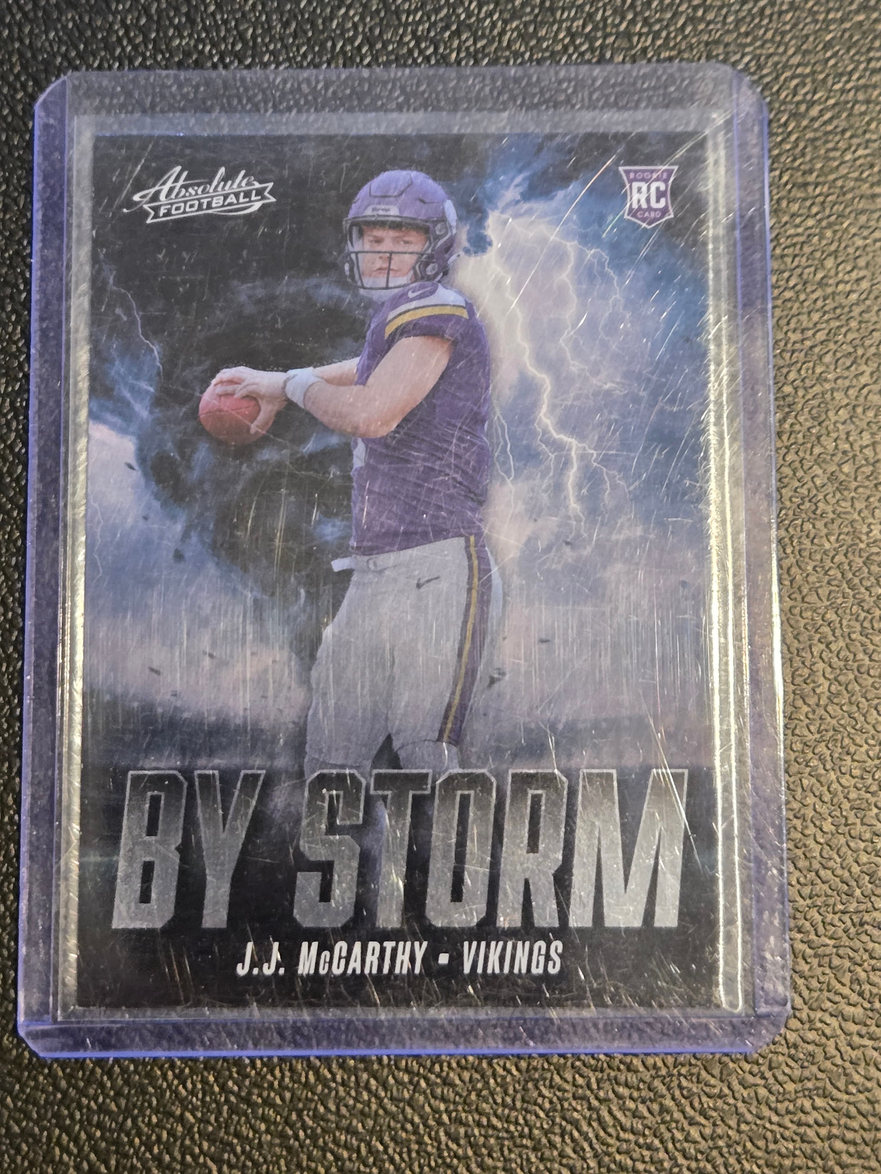 2024 Panini Absolute #BS-JMY J.J. McCarthy By Storm - Image 1