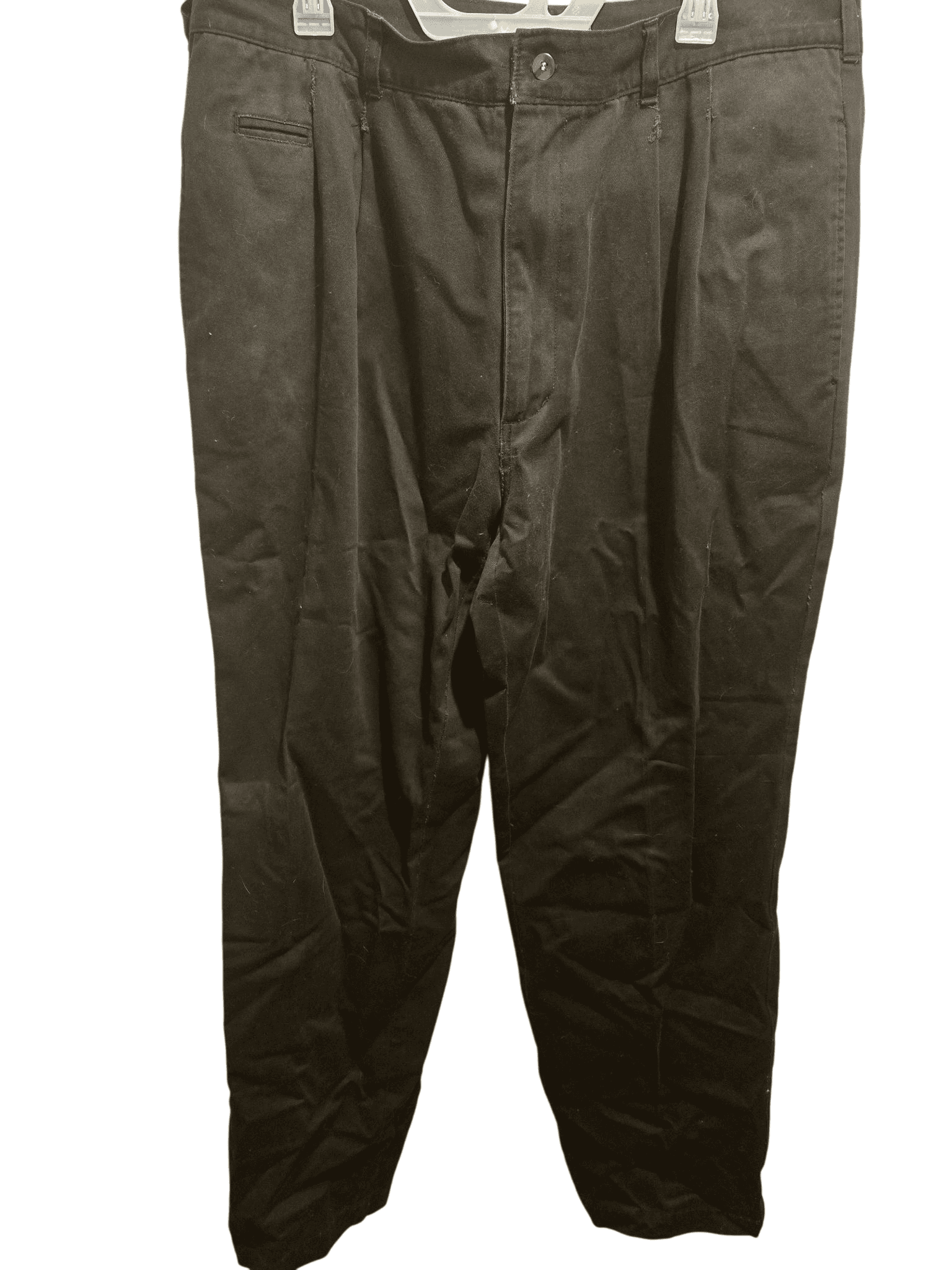 Bugle Boy Pants Mens 34 Black Pleated Front Relaxed Dress Trousers Classic - Image 1