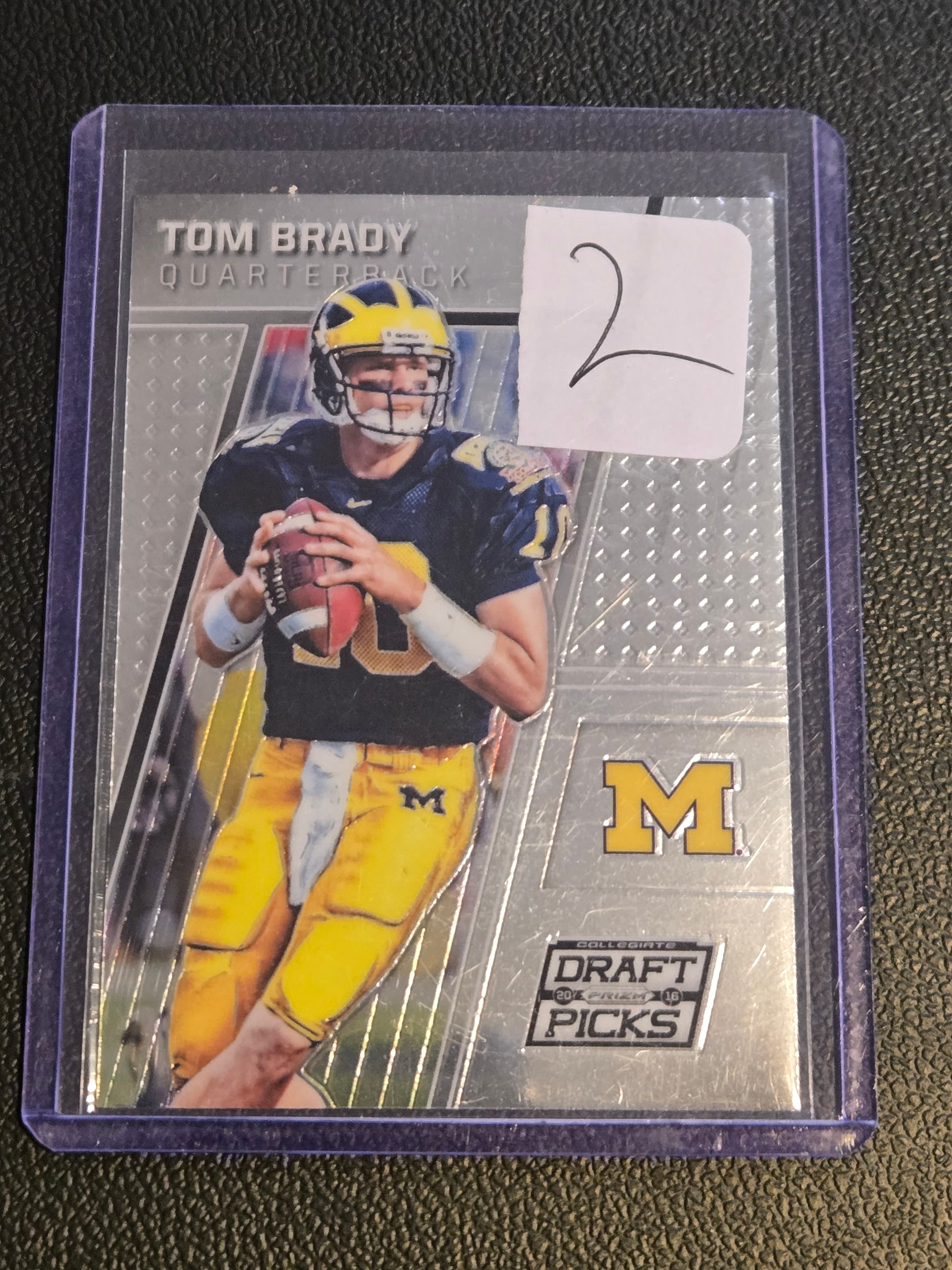 2016 Panini Prizm Collegiate Draft Picks #95 Tom Brady Prizms - Image 1