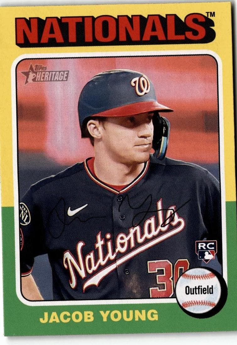 2024 Topps Heritage #394 Jacob Young - Image 1