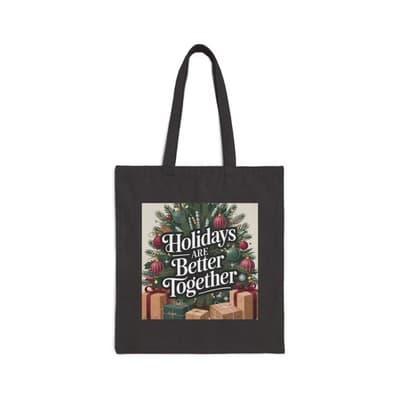 Holidays Are Better Together Tote Bag, Eco-Friendly Shopping Bag, [...] - Image 1