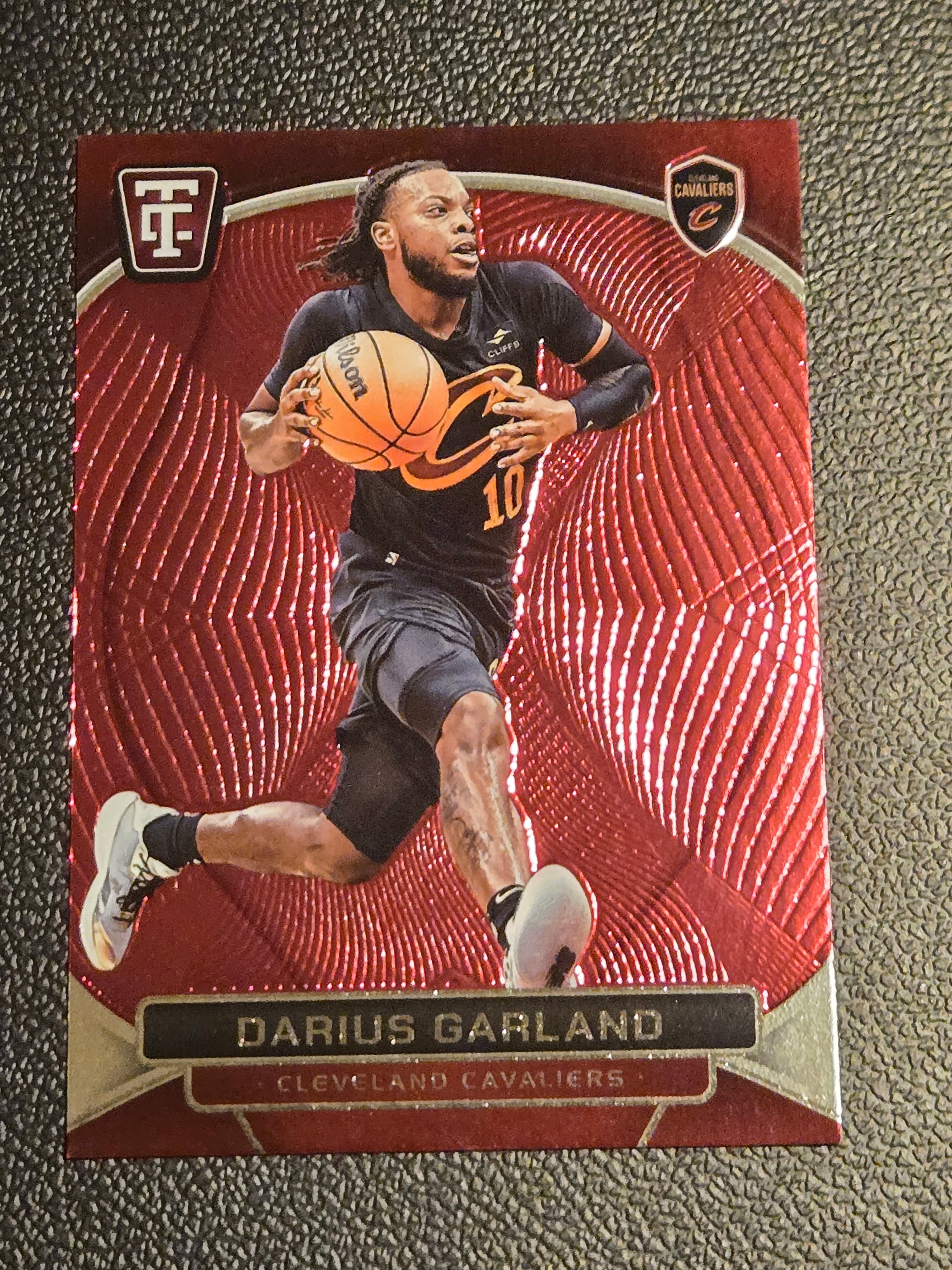 2024-25 Panini Totally Certified #97 Darius Garland Mirror Maroon - Image 1
