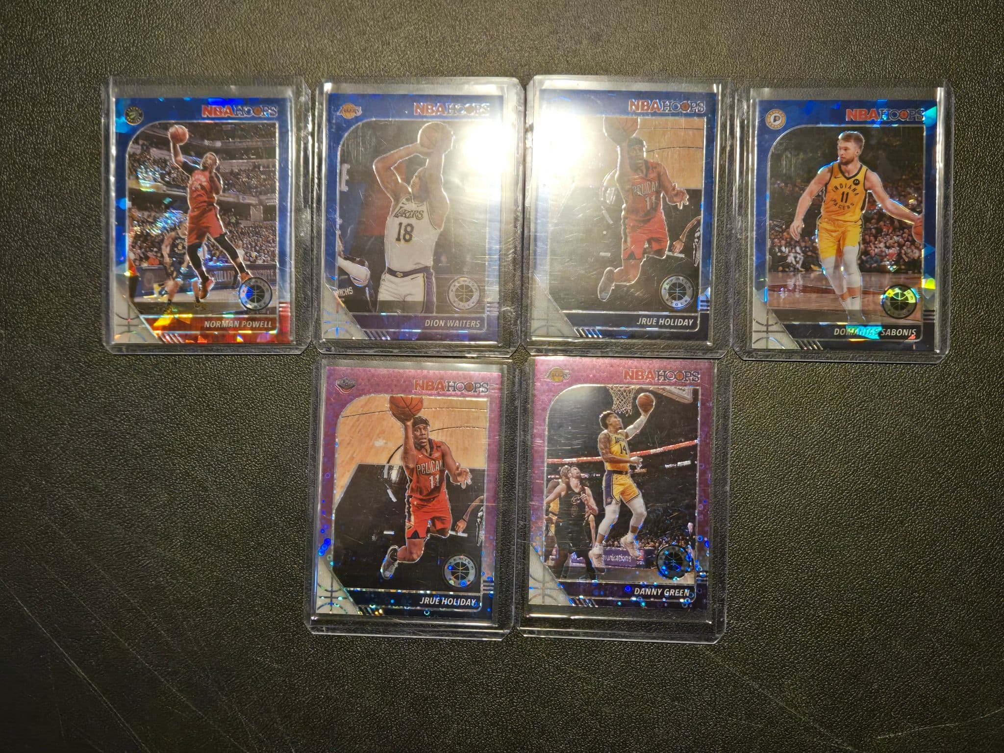 NBA 2019-20 Hoops Basketball Card Lot 6 Holiday Sabonis blue/purple parallel - Image 1