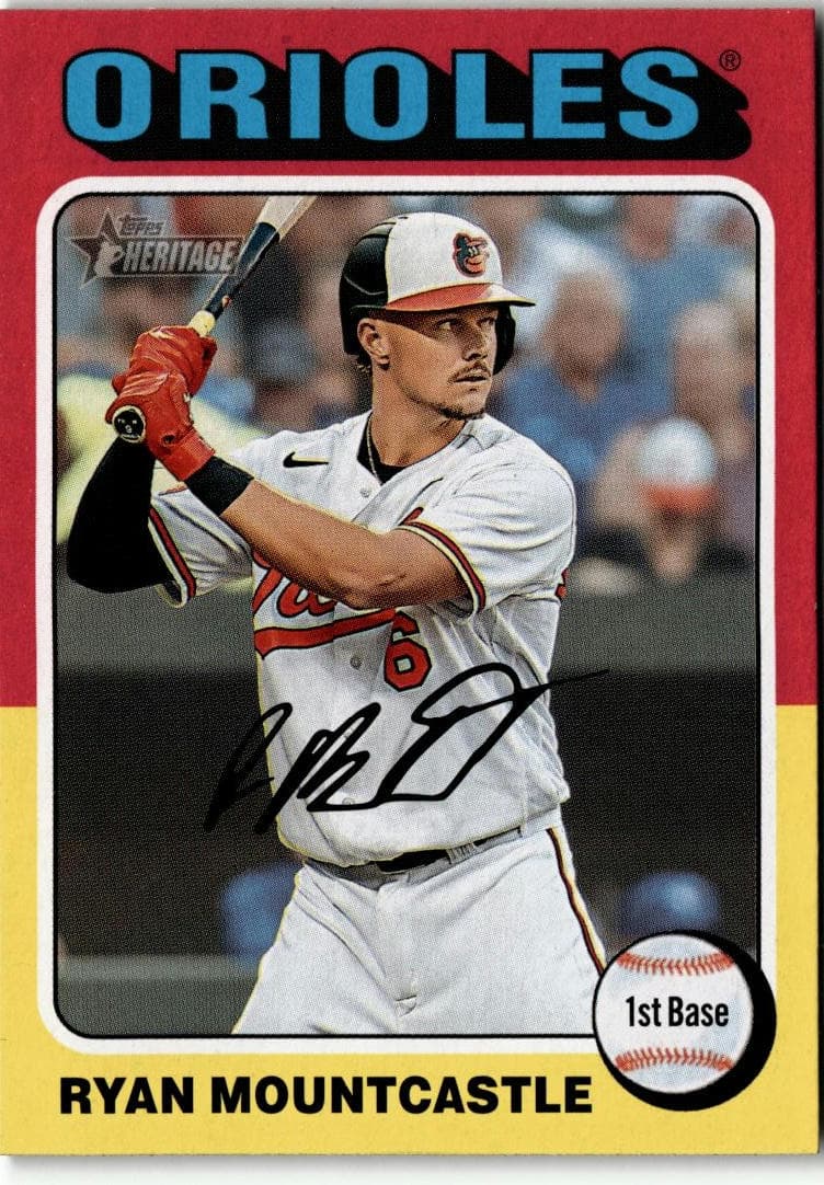 2024 Topps Heritage #338 Ryan Mountcastle - Image 1