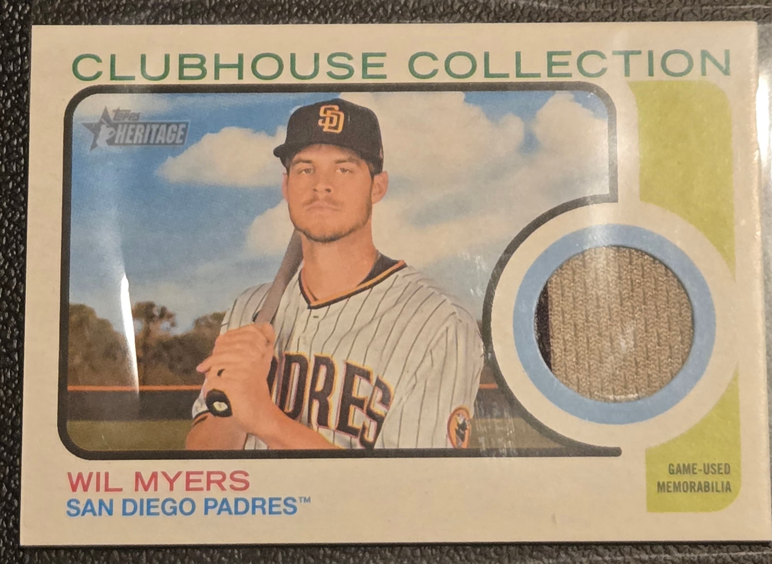 2022 Topps Heritage #CCR-WMY Wil Myers Clubhouse Collection Relics High Number - Image 1