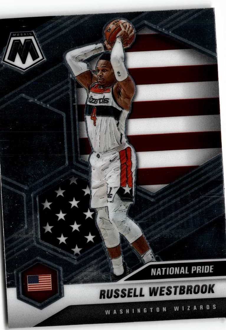 2020-21 Panini Mosaic #253 Russell Westbrook - Image 1
