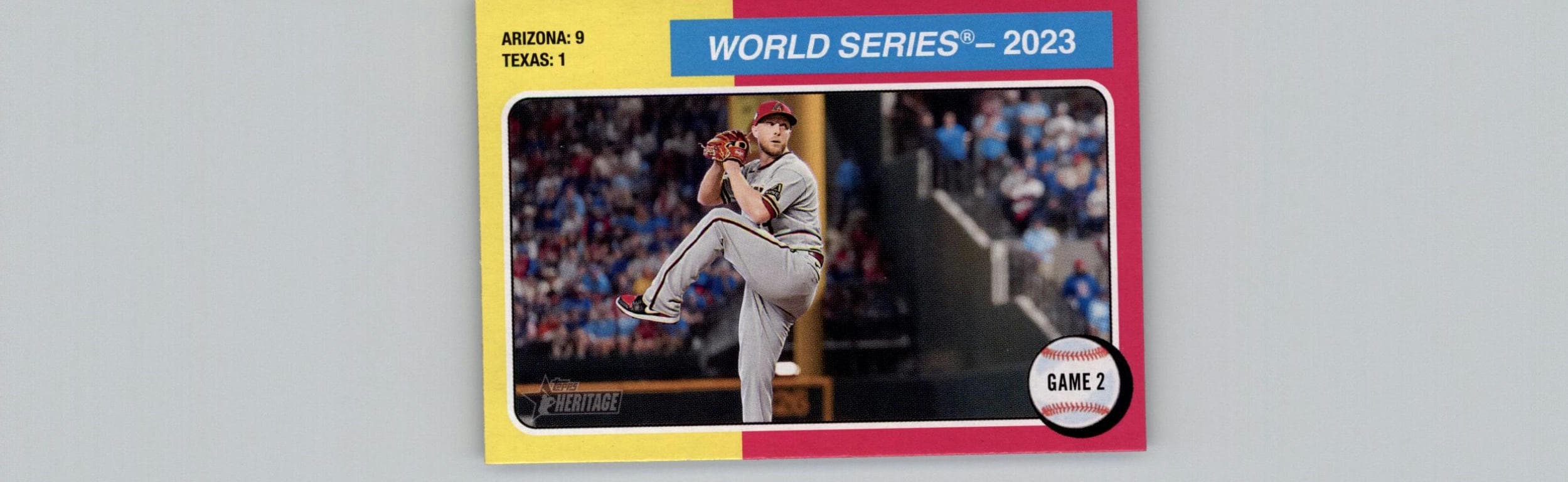 2024 Topps Heritage #462 World Series 2023: Game Arizona Diamondbacks - Image 1
