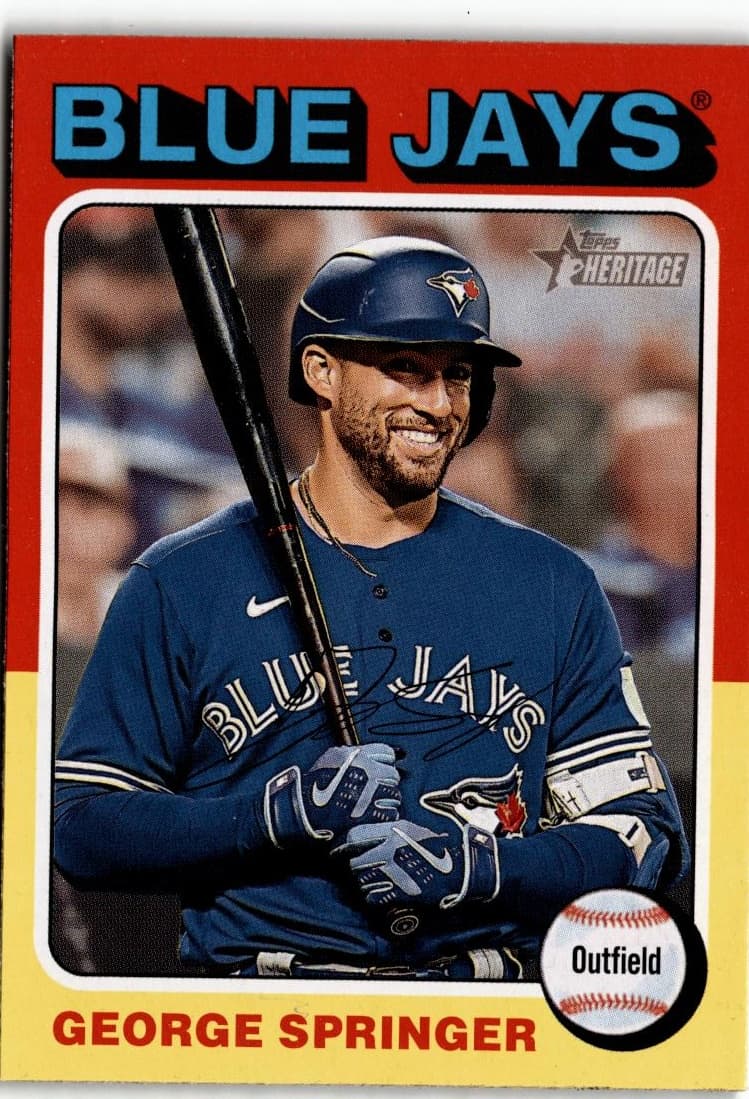 2024 Topps Heritage #358 George Springer - Image 1