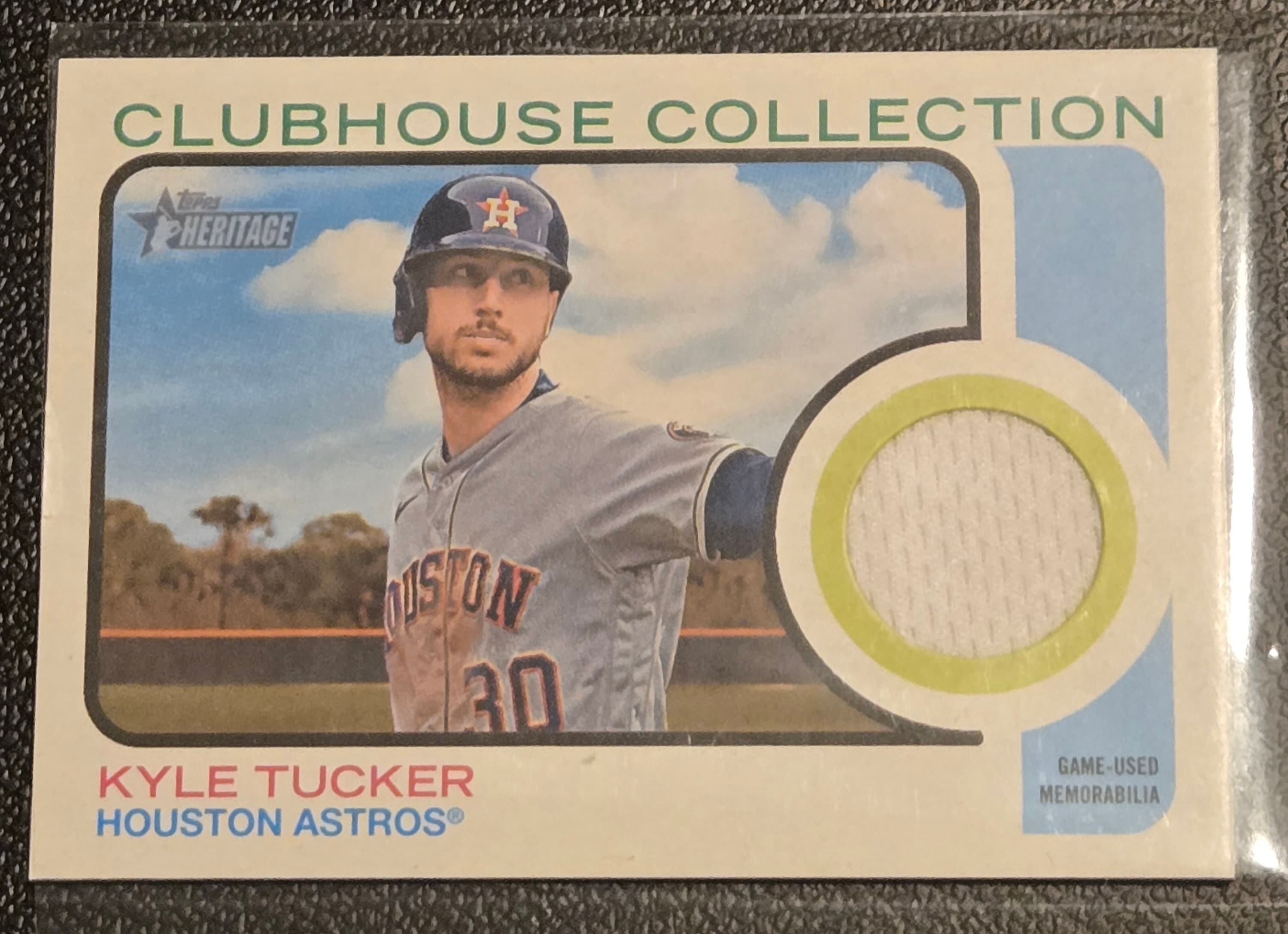 2022 Topps Heritage #CCR-KT Kyle Tucker Clubhouse Collection Relics High Number - Image 1