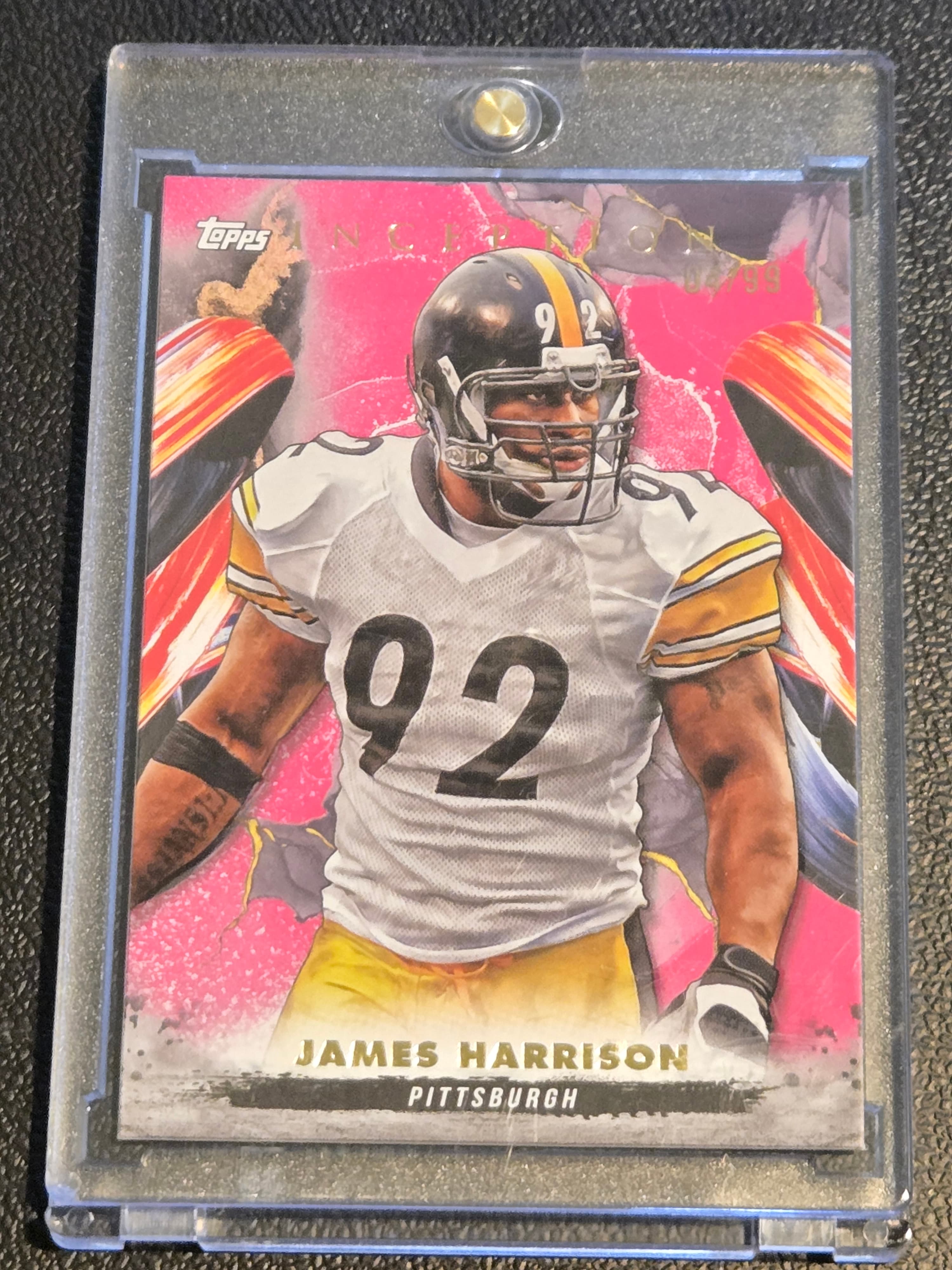 2024 Topps Inception #134 James Harrison Magenta #/99 - Image 1