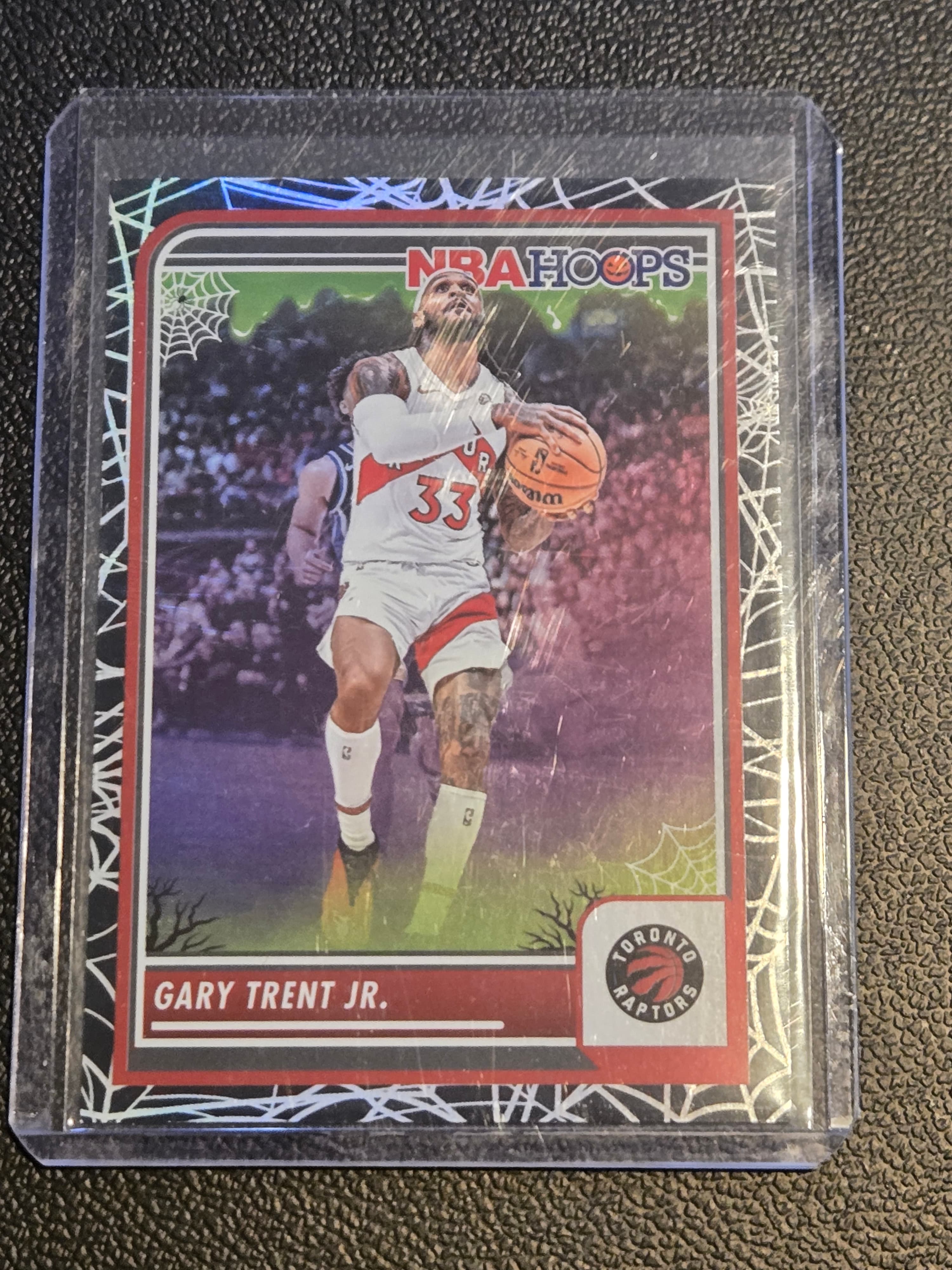 2023-24 Hoops Haunted Hoops #200 Gary Trent Jr. Holo Webs - Image 1