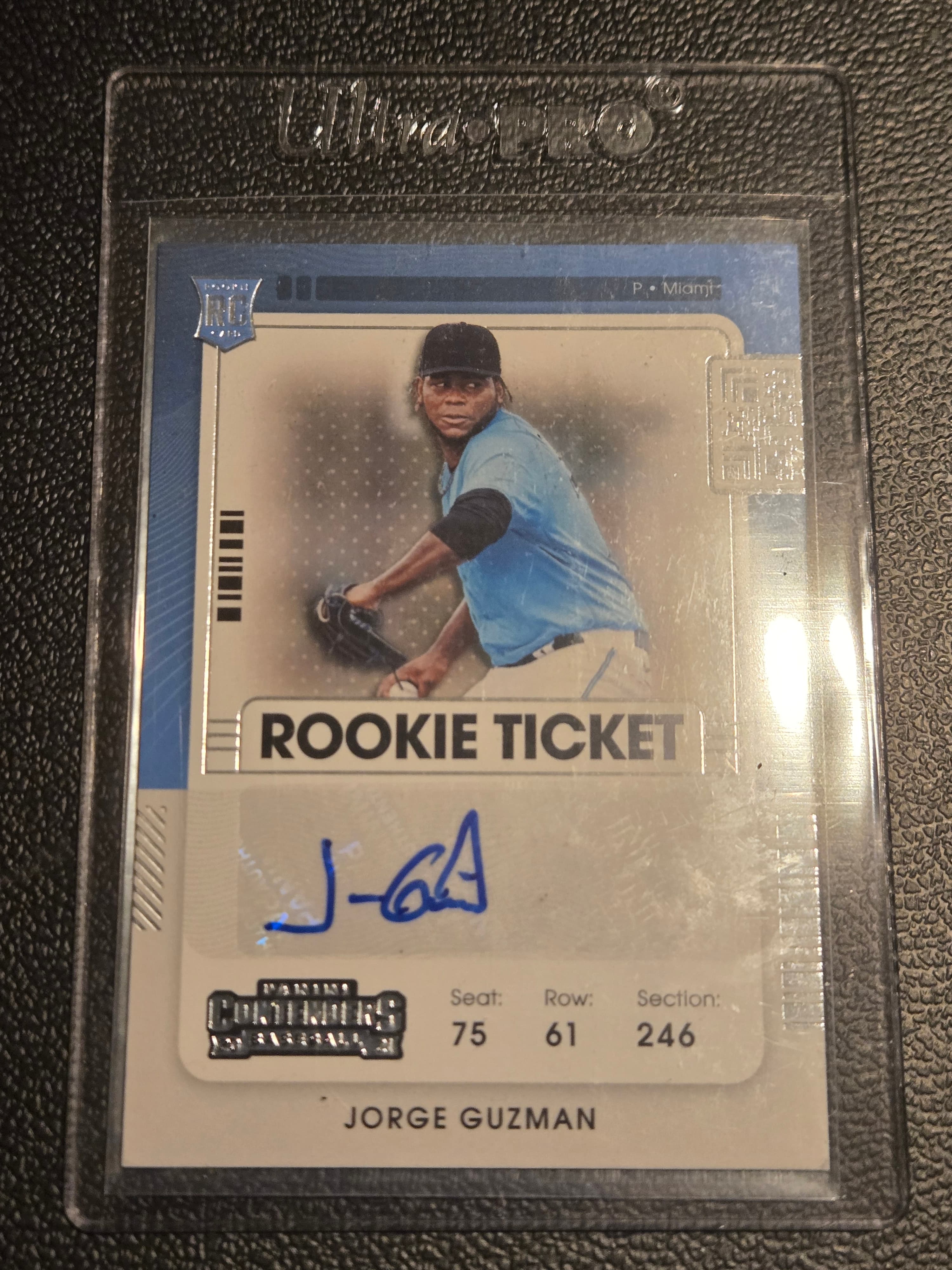 2021 Panini Contenders #201 Jorge Guzman - Image 1