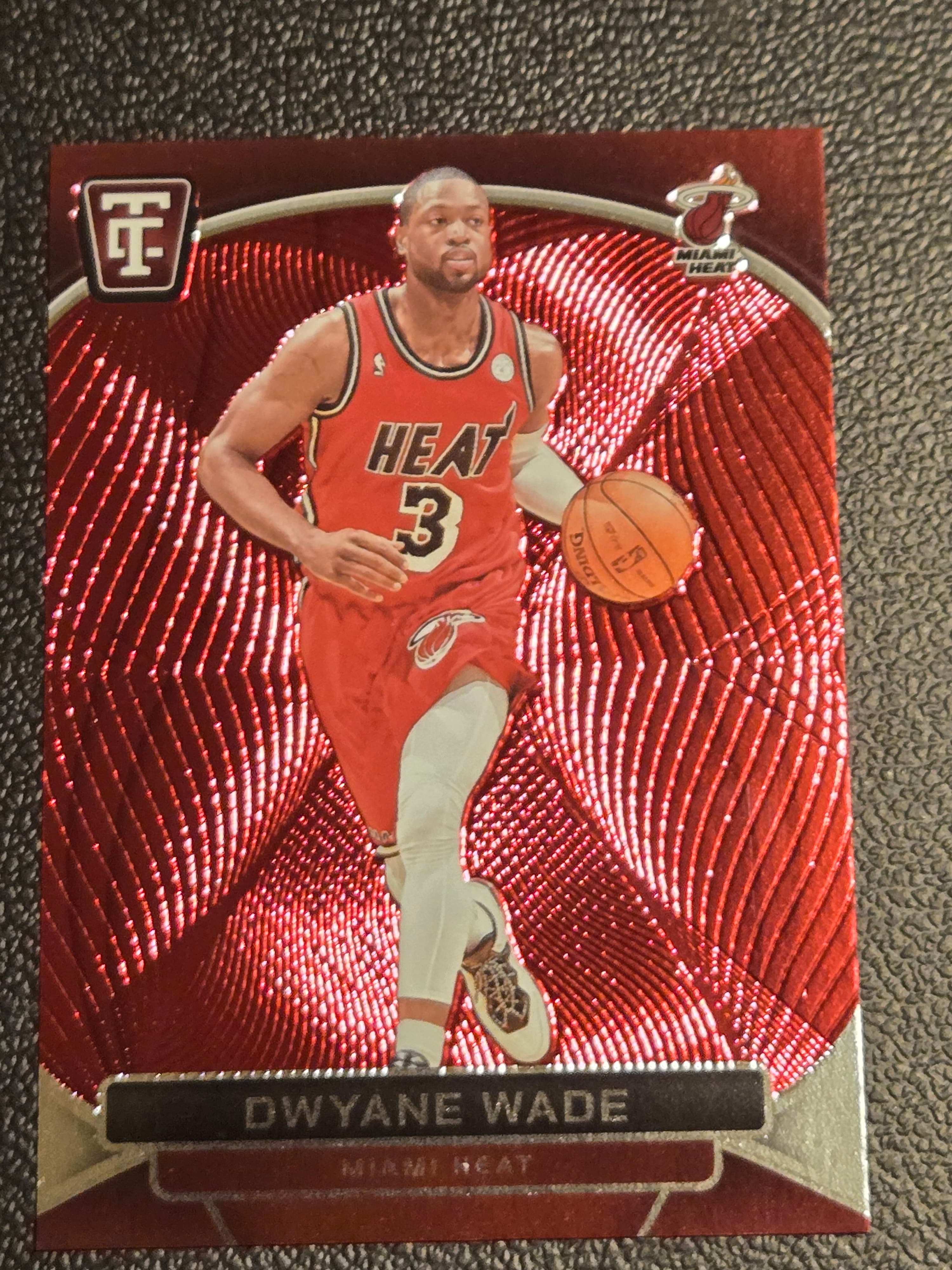 2024-25 Panini Totally Certified #188 Dwyane Wade Mirror Maroon - Image 1