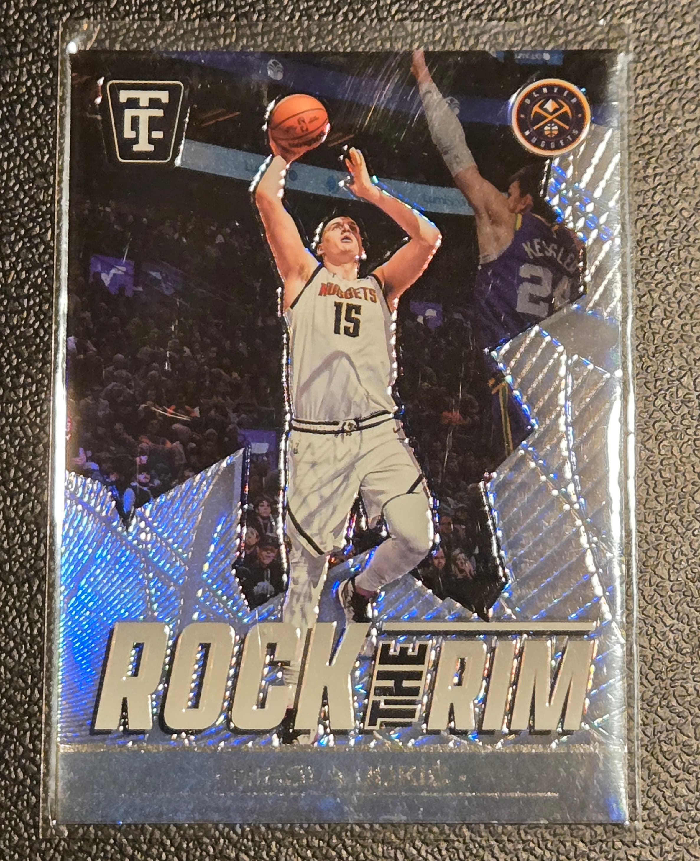 2024-25 Panini Totally Certified #21 Nikola Jokic Rock the Rim - Image 1