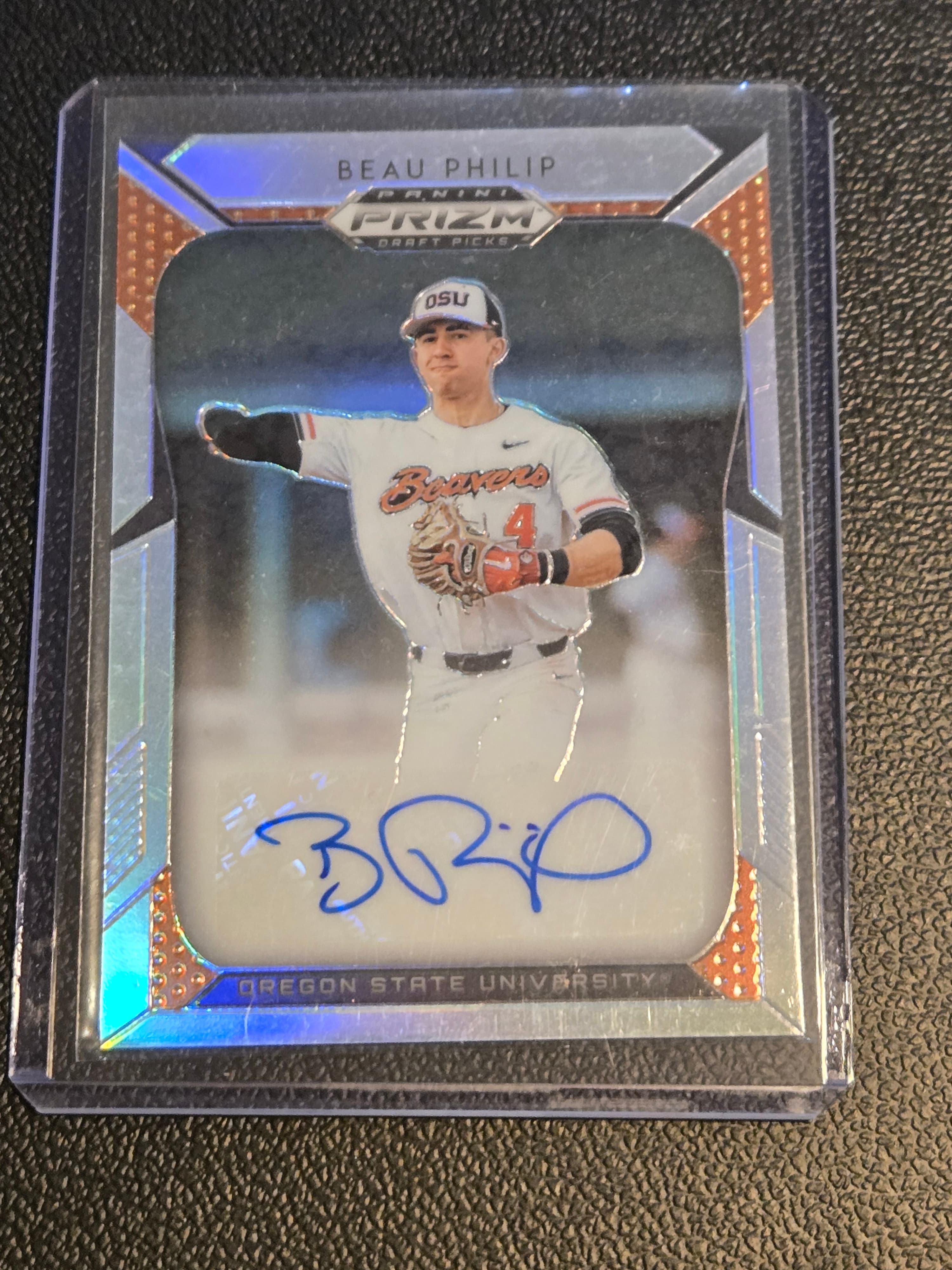 2019 Panini Prizm Draft Picks #75 Beau Philip Autographs Prizms - Image 1