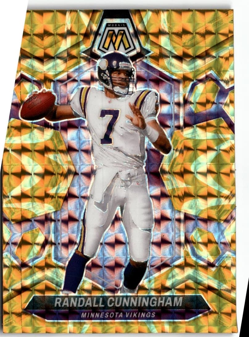 2024 Panini Mosaic #241 Randall Cunningham Mosaic Reactive Yellow - Image 1