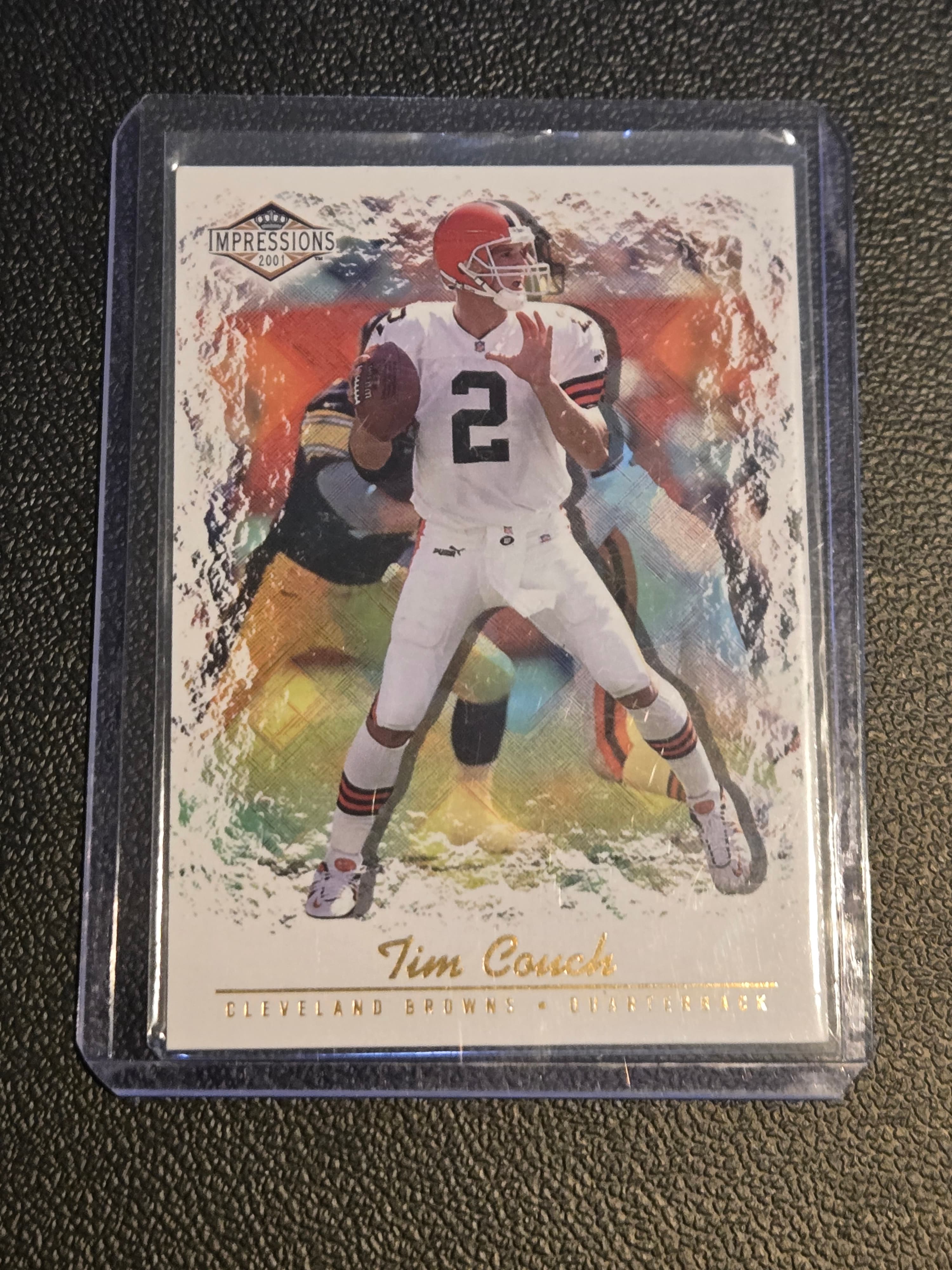 2001 Pacific Canvas Impressions #32 Tim Couch Hobby Red Backs 040/280 - Image 1