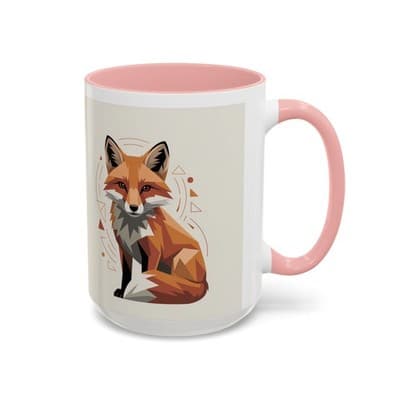 Stylish Fox Accent Coffee Mug - Perfect Gift for Fox Lovers, Unique Home - Thumbnail 2