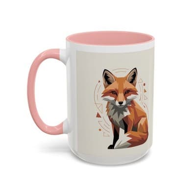 Stylish Fox Accent Coffee Mug - Perfect Gift for Fox Lovers, Unique Home - Thumbnail 3