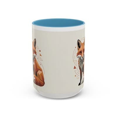 Stylish Fox Accent Coffee Mug - Perfect Gift for Fox Lovers, Unique Home - Image 1