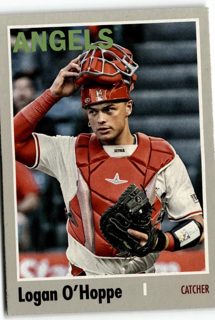 2024 Topps Archives #174 Logan O'Hoppe - Image 1