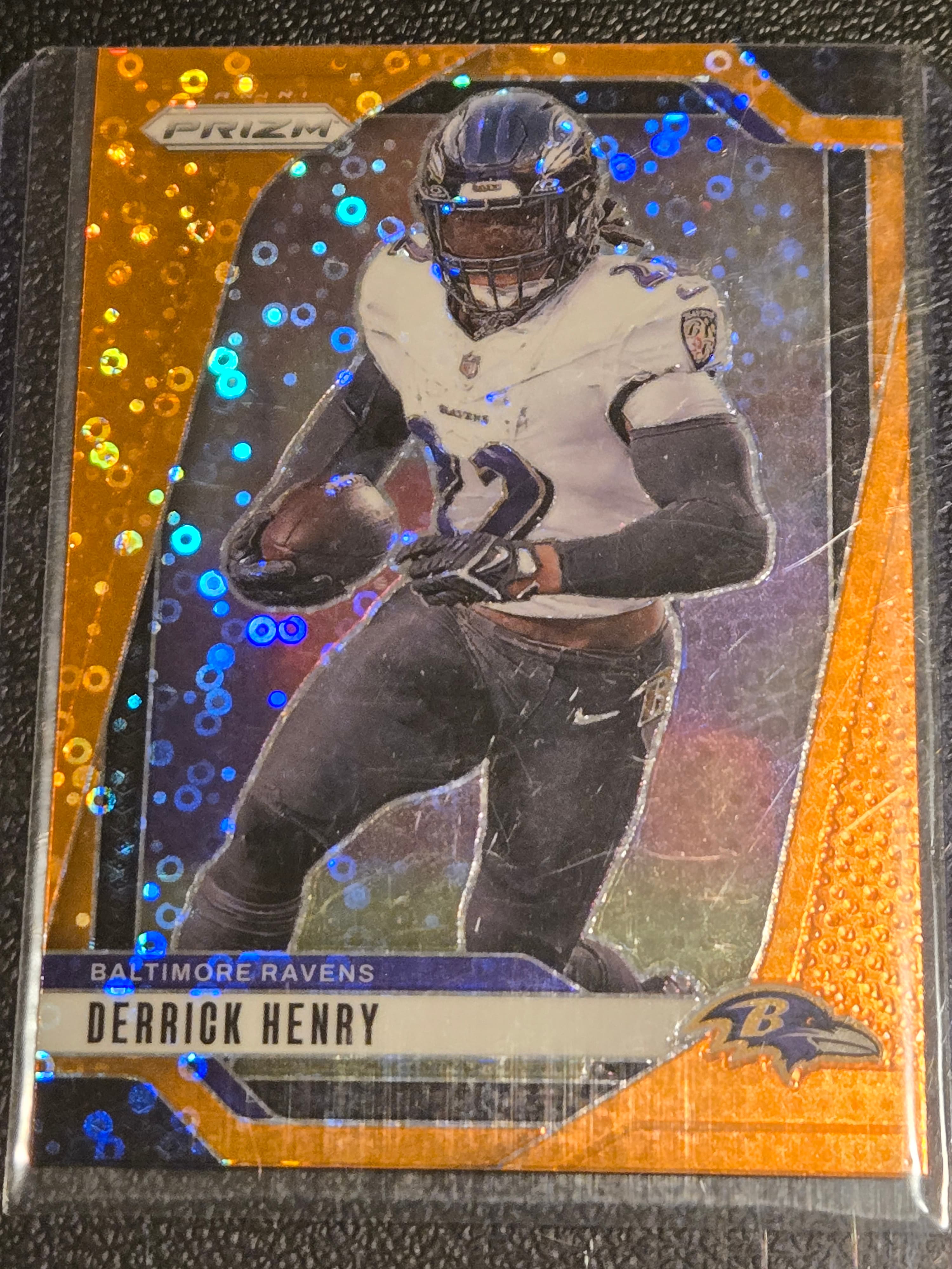 2024 Panini Prizm #20 Derrick Henry Orange Disco Prizm - Image 1