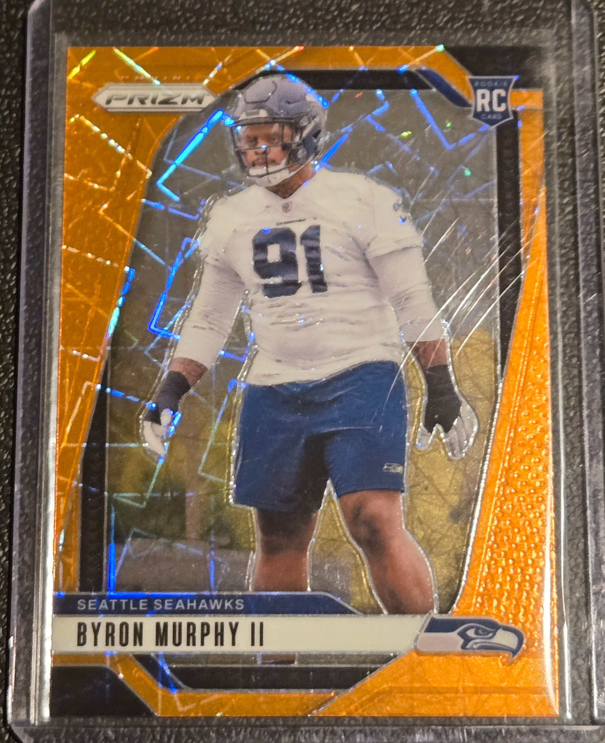 2024 Panini Prizm #317 Byron Murphy II Orange Ice - Image 1