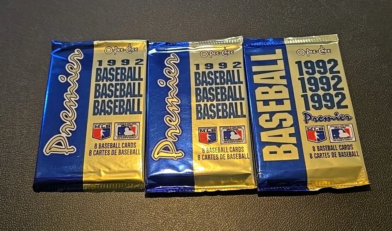 Lot Of 9 1990s Baseball Card Packs Fleer 90/studio 92/ Premier 1992 3 Packs Each - Thumbnail 3