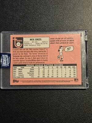 Topps Archives Signature Nick Senzel Autograph 2020 #101 02/13 Louisville BATS - Thumbnail 2