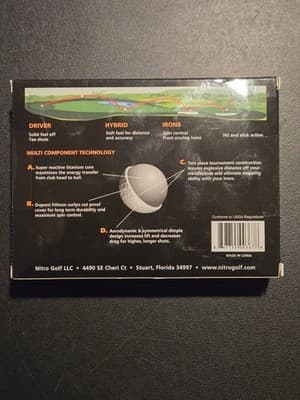 Nitro Golf Balls 12 Pack Ultimate Distance White New - Thumbnail 2