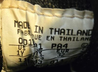 Nike Baseball Cleats Youth 1Y Black Lace Cover Molded Studs Used Vintage 90s - Thumbnail 2