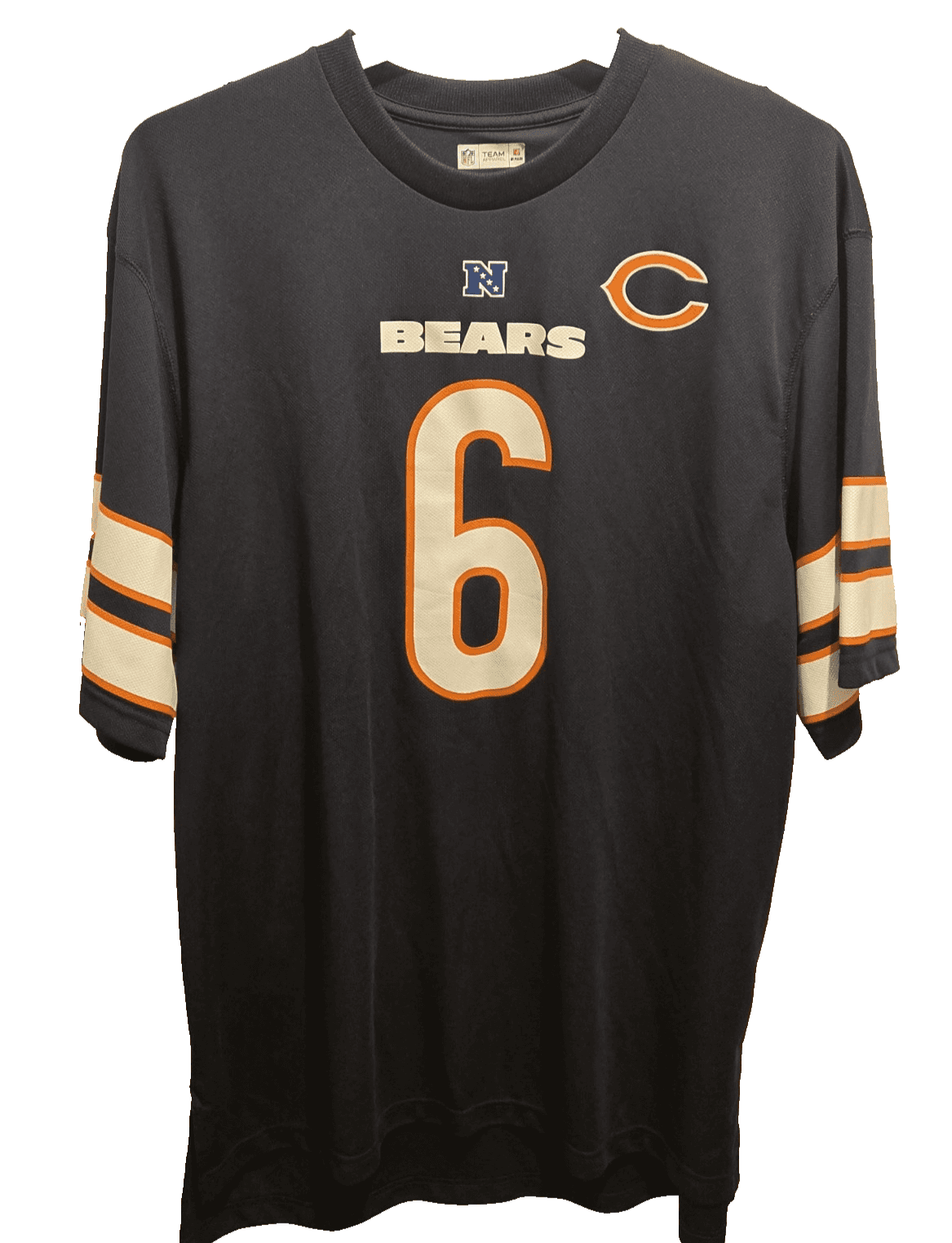 Jay Cutler #6 Chicago Bears Jersey 2XL Team Apparel NFL NFC Navy Blue Pre-Owned - Thumbnail 2