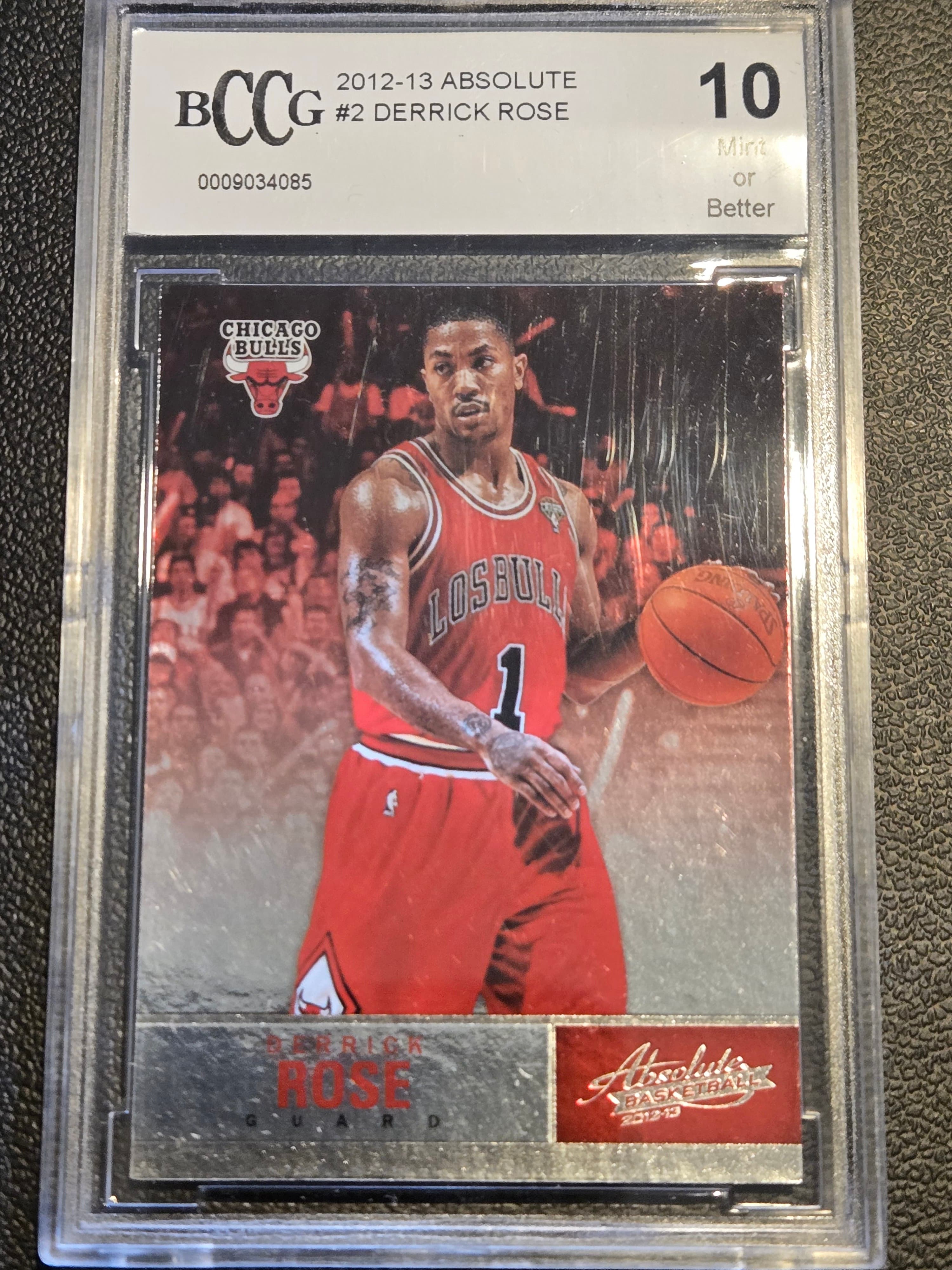 2012-13 Panini Absolute #2 Derrick Rose BCCG 10 - Image 1
