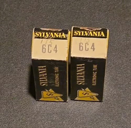 Sylvania 6C4 Electronic tube Lot Of 2 - Thumbnail 2