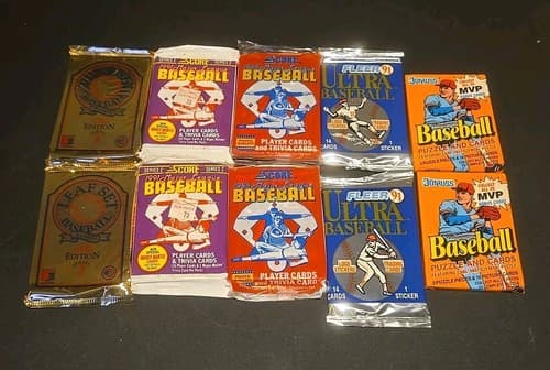Lot Of 10 Baseball Card Packs - Image 1