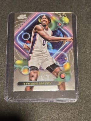 2023-24 Topps Chrome Cosmic #96 Tyrese Maxey - Image 1