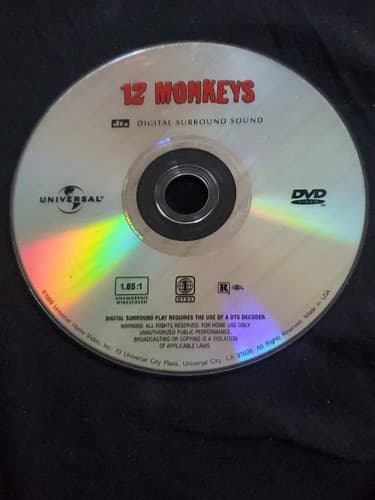 12 Monkeys Digatal Surrond Sound Dvd Disc Only - Image 1