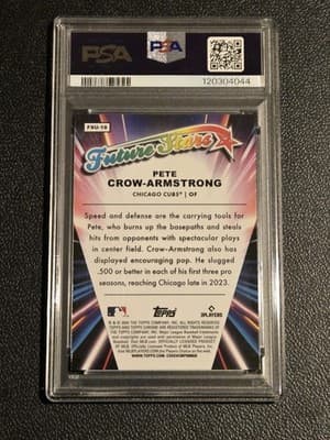 2024 Topps Chrome Update Pete Crow-Armstrong Future Stars PSA 7 - Thumbnail 2